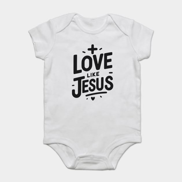 Love is Jesus Baby Bodysuit by Frank Ring